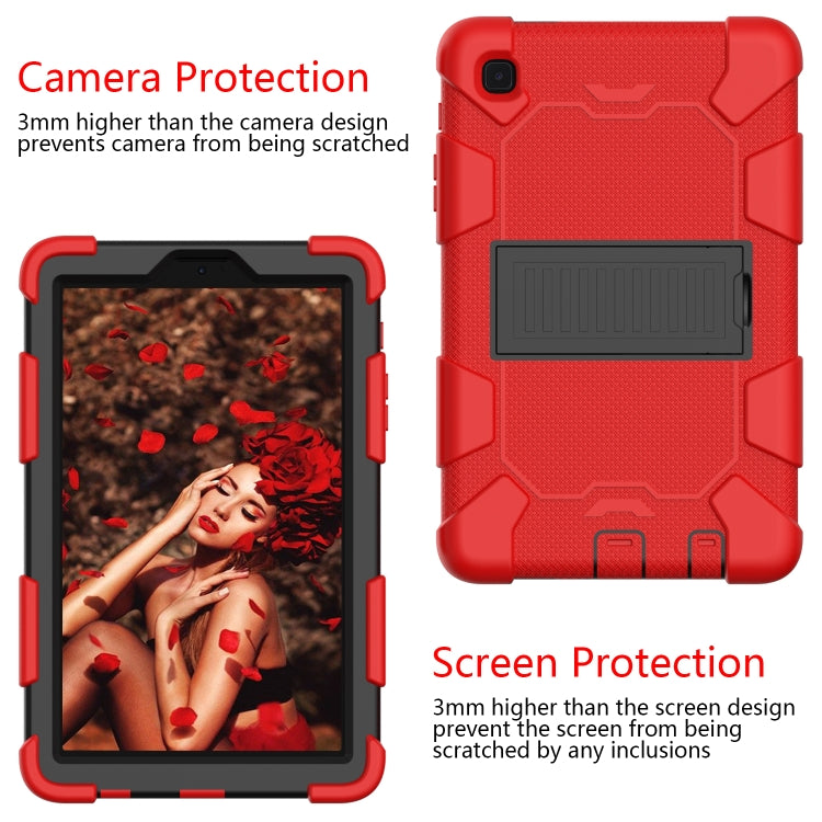 For Samsung Galaxy Tab A7 Lite T220 / T225 Two-Color Robot Shockproof Silicone + PC Protective Case with Holder