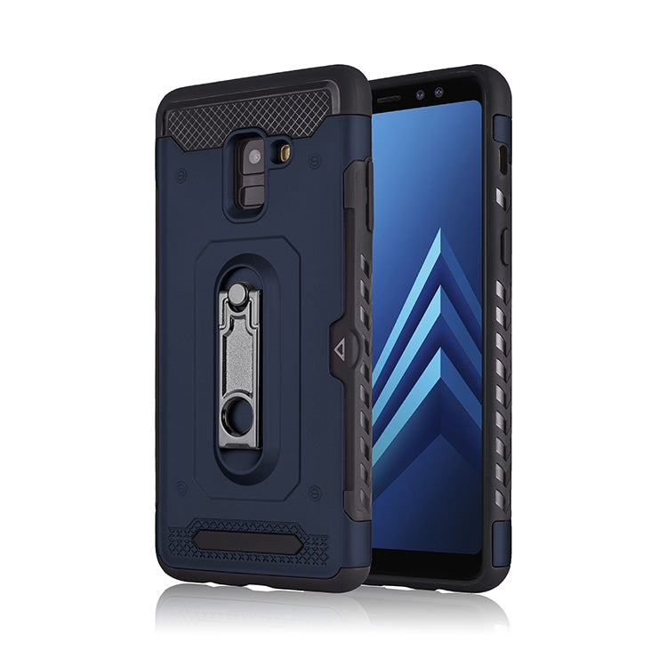 Shockproof PC + TPU Case for Galaxy A8+ 2018, with Holder