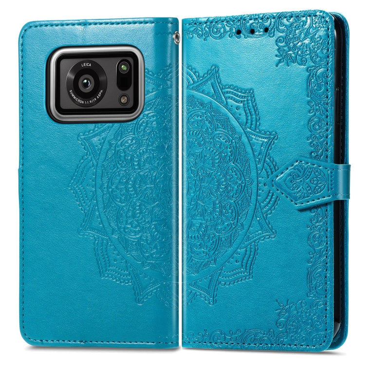For Sharp R6 Mandala Flower Embossed Horizontal Flip Leather Case with Bracket / Card Slot / Wallet / Lanyard