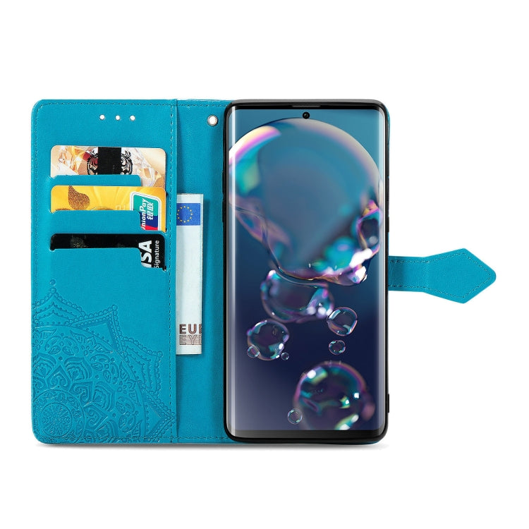 For Sharp R6 Mandala Flower Embossed Horizontal Flip Leather Case with Bracket / Card Slot / Wallet / Lanyard