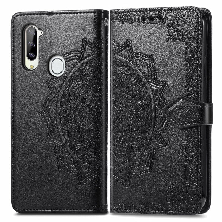 For ZTE Libero 5G Mandala Flower Embossed Horizontal Flip Leather Case with Bracket / Card Slot / Wallet / Lanyard
