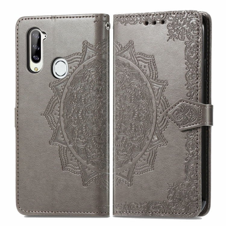 For ZTE Libero 5G Mandala Flower Embossed Horizontal Flip Leather Case with Bracket / Card Slot / Wallet / Lanyard