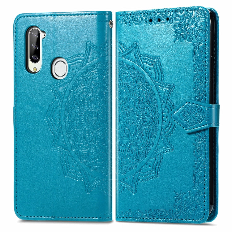 For ZTE Libero 5G Mandala Flower Embossed Horizontal Flip Leather Case with Bracket / Card Slot / Wallet / Lanyard