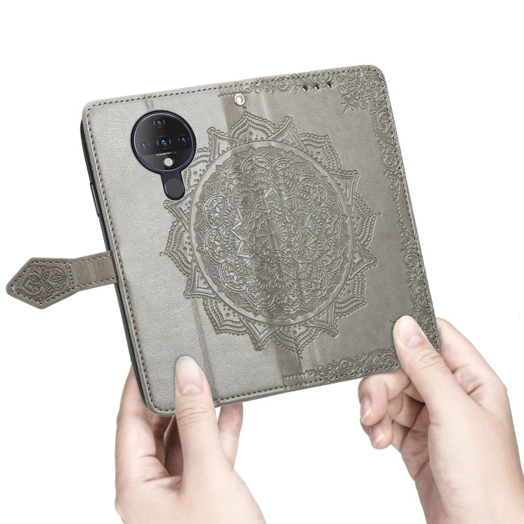 For TECNO SPARK 6 Mandala Flower Embossed Horizontal Flip Leather Case with Bracket / Card Slot / Wallet / Lanyard