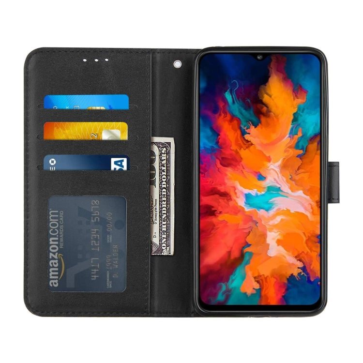 For Motorola G50 Stitching Calf Pattern Buckle Card Wallet with Flip Phone Holster with Lanyard Bracket Function