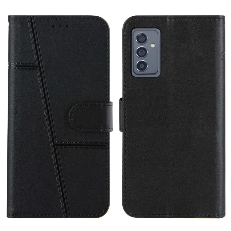 For Samsung Galaxy A82 5G Stitching Calf Pattern Buckle Card Wallet with Flip Phone Holster with Lanyard Bracket Function