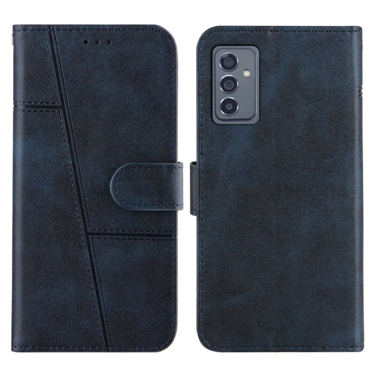 For Samsung Galaxy A82 5G Stitching Calf Pattern Buckle Card Wallet with Flip Phone Holster with Lanyard Bracket Function