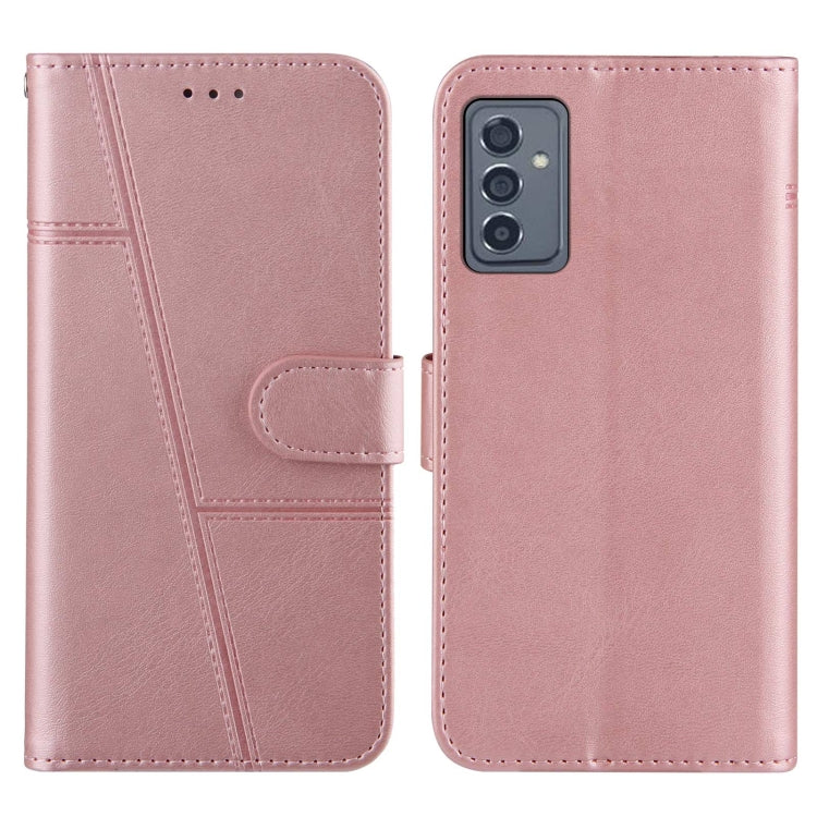 For Samsung Galaxy A82 5G Stitching Calf Pattern Buckle Card Wallet with Flip Phone Holster with Lanyard Bracket Function