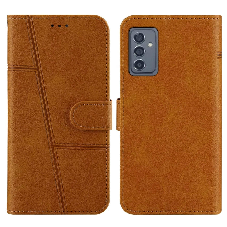 For Samsung Galaxy A82 5G Stitching Calf Pattern Buckle Card Wallet with Flip Phone Holster with Lanyard Bracket Function