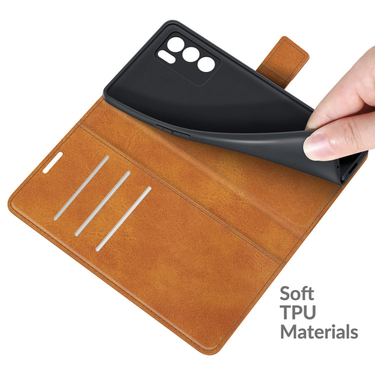 For OPPO Reno6 Pro 5G Retro Calf Pattern Buckle Horizontal Flip Leather Case with Holder & Card Slots & Wallet