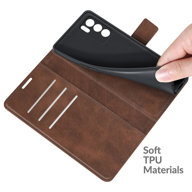 For OPPO Reno6 Pro 5G Retro Calf Pattern Buckle Horizontal Flip Leather Case with Holder & Card Slots & Wallet