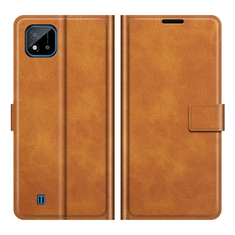 For OPPO Realme C11 2021 Retro Calf Pattern Buckle Horizontal Flip Leather Case with Holder & Card Slots & Wallet