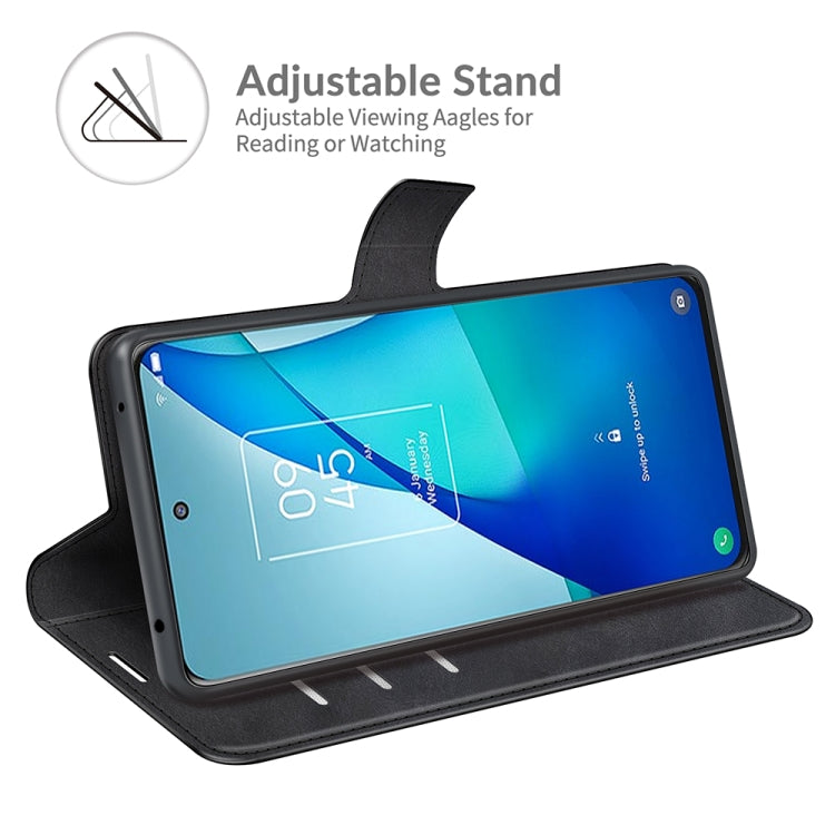 For TCL 20S / 20 5G /20L / 20L+ Retro Calf Pattern Buckle Horizontal Flip Leather Case with Holder & Card Slots & Wallet