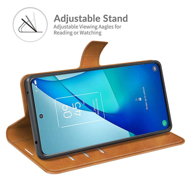 For TCL 20S / 20 5G /20L / 20L+ Retro Calf Pattern Buckle Horizontal Flip Leather Case with Holder & Card Slots & Wallet