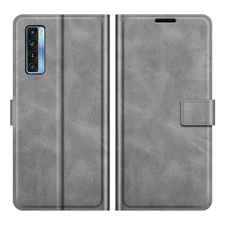 For TCL 20S / 20 5G /20L / 20L+ Retro Calf Pattern Buckle Horizontal Flip Leather Case with Holder & Card Slots & Wallet