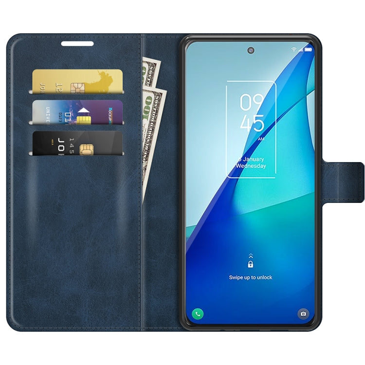 For TCL 20S / 20 5G /20L / 20L+ Retro Calf Pattern Buckle Horizontal Flip Leather Case with Holder & Card Slots & Wallet