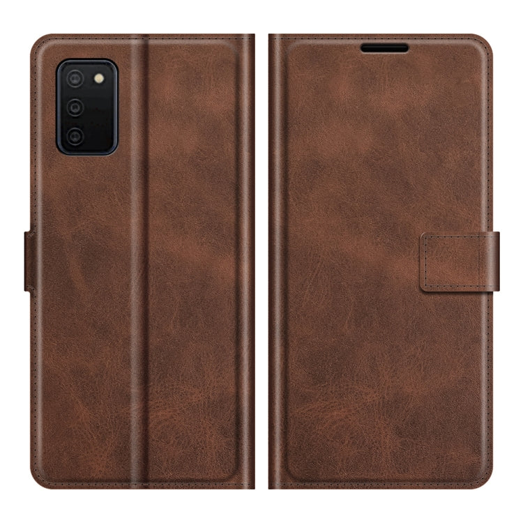 For Samsung Galaxy A03s 164mm Retro Calf Pattern Buckle Horizontal Flip Leather Case with Holder & Card Slots & Wallet