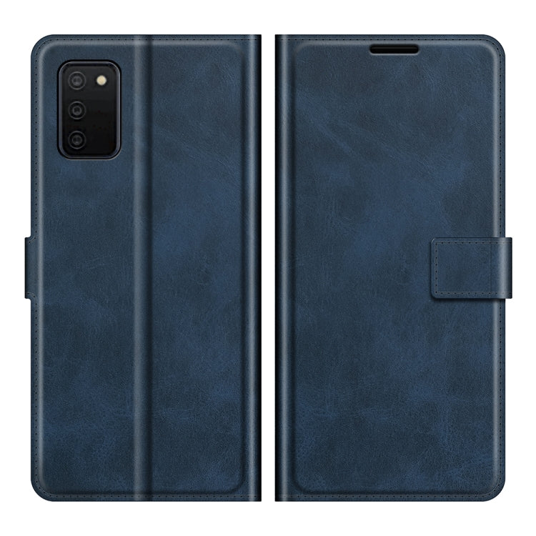 For Samsung Galaxy A03s 164mm Retro Calf Pattern Buckle Horizontal Flip Leather Case with Holder & Card Slots & Wallet