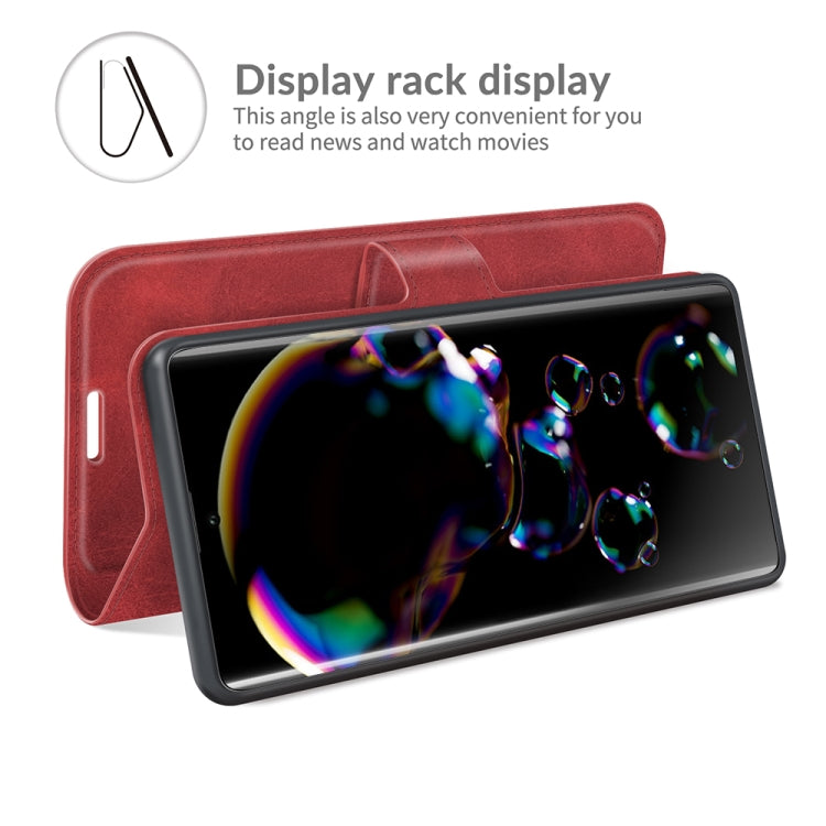 For Sharp Aquos R6 Retro Calf Pattern Buckle Horizontal Flip Leather Case with Holder & Card Slots & Wallet