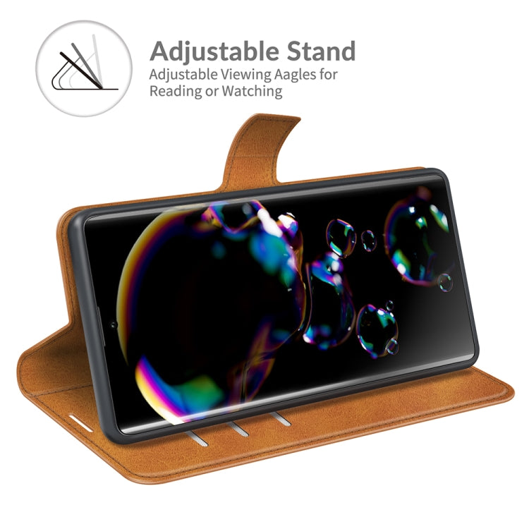 For Sharp Aquos R6 Retro Calf Pattern Buckle Horizontal Flip Leather Case with Holder & Card Slots & Wallet