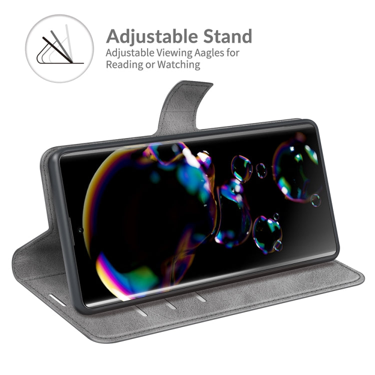 For Sharp Aquos R6 Retro Calf Pattern Buckle Horizontal Flip Leather Case with Holder & Card Slots & Wallet