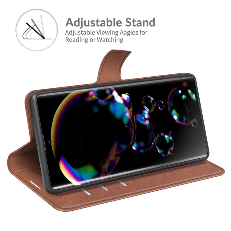 For Sharp Aquos R6 Retro Calf Pattern Buckle Horizontal Flip Leather Case with Holder & Card Slots & Wallet