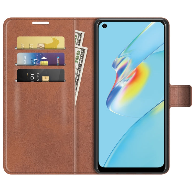 For OPPO A54 4G Retro Calf Pattern Buckle Horizontal Flip Leather Case with Holder & Card Slots & Wallet