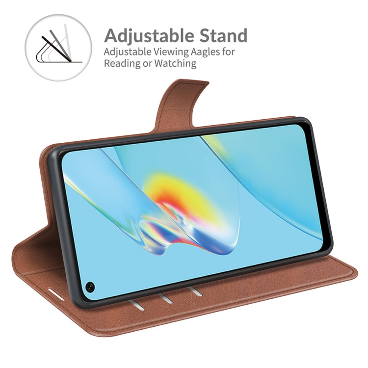 For OPPO A54 4G Retro Calf Pattern Buckle Horizontal Flip Leather Case with Holder & Card Slots & Wallet