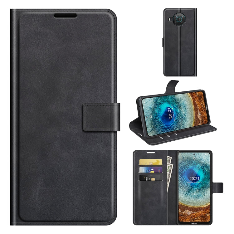 For Nokia X10 / X20 Retro Calf Pattern Buckle Horizontal Flip Leather Case with Holder & Card Slots & Wallet