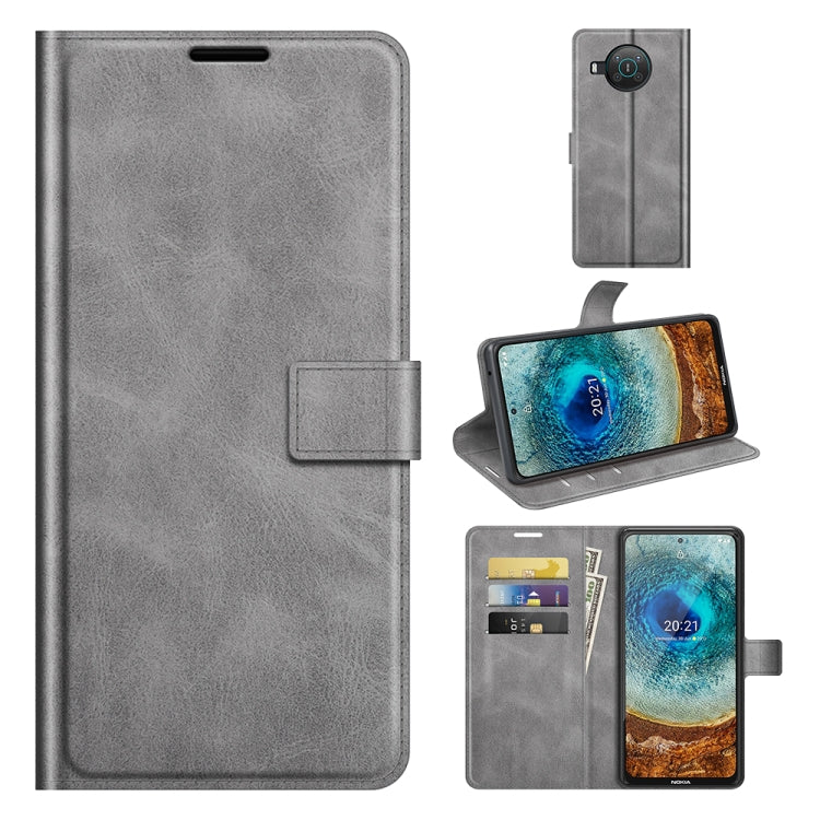 For Nokia X10 / X20 Retro Calf Pattern Buckle Horizontal Flip Leather Case with Holder & Card Slots & Wallet