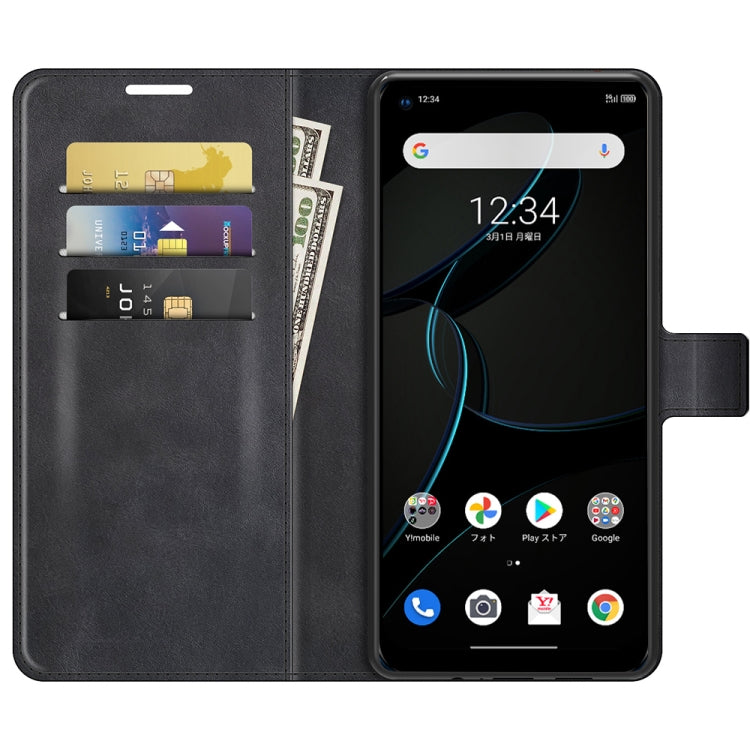 For ZTE Libero 5G Retro Calf Pattern Buckle Horizontal Flip Leather Case with Holder & Card Slots & Wallet