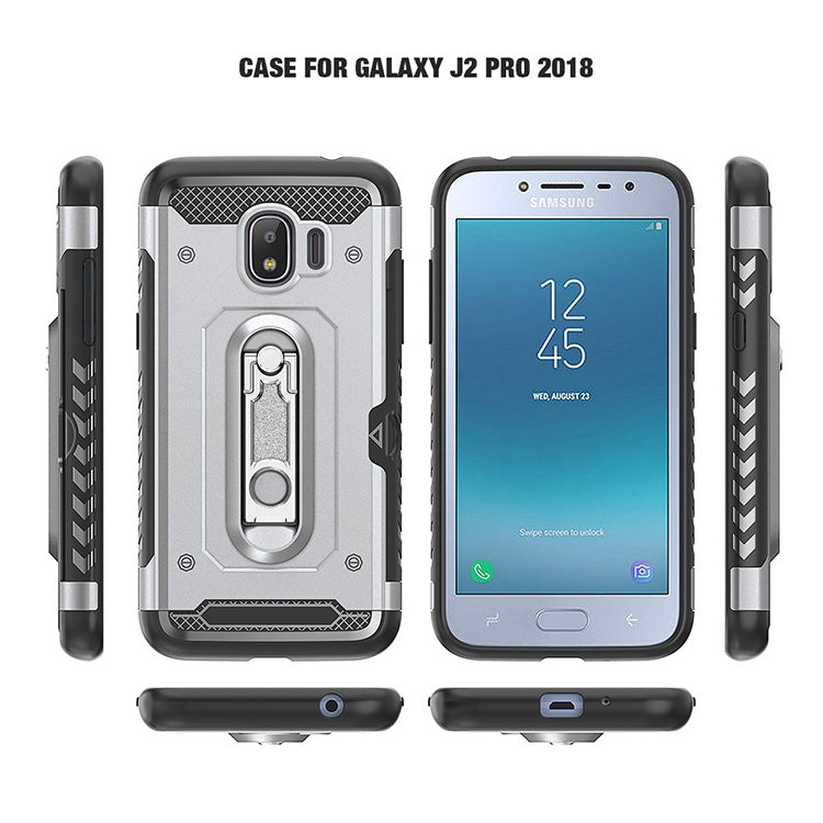 Shockproof PC + TPU Case for Galaxy J2 Pro (2018), with Holder