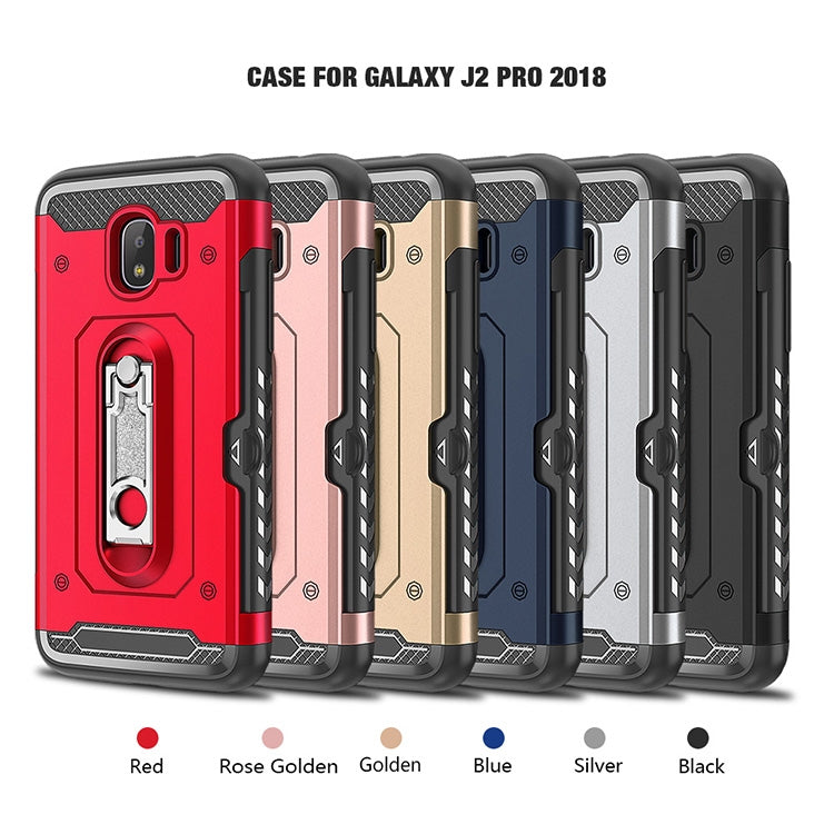 Shockproof PC + TPU Case for Galaxy J2 Pro (2018), with Holder
