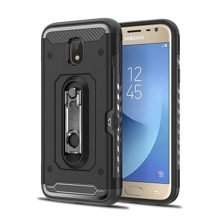 Shockproof PC + TPU Case for Galaxy J3 (2017) / J330 (EU Version), with Holder