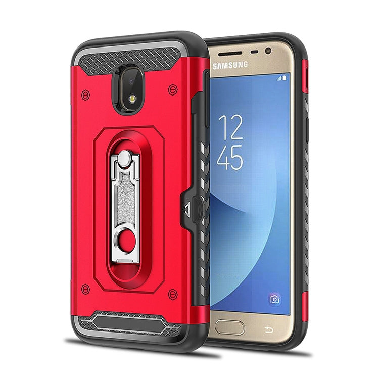 Shockproof PC + TPU Case for Galaxy J3 (2017) / J330 (EU Version), with Holder