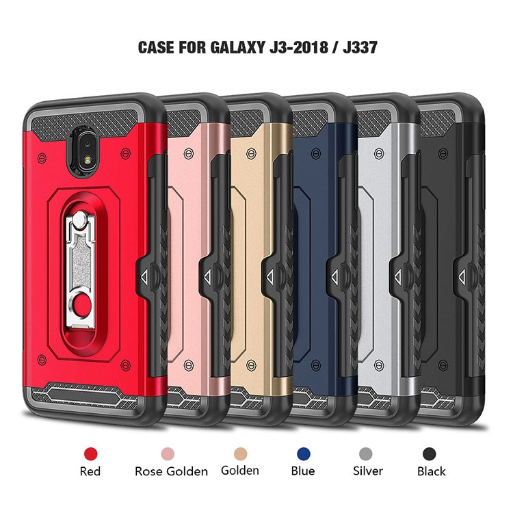 Shockproof PC + TPU Case for Galaxy J3 (2018), with Holder