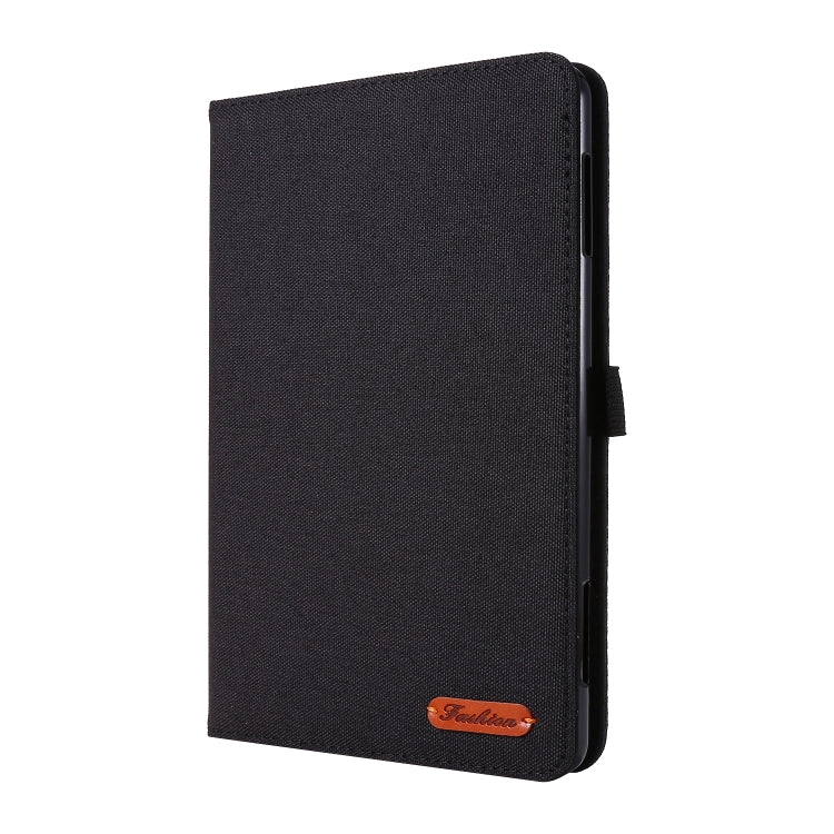 For Amazon Kindle Fire HD 10 2021 Horizontal Flip TPU + Fabric PU Leather Protective Case with Name Card Clip
