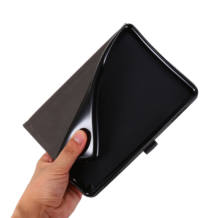 For Amazon Kindle Fire HD 10 2021 Horizontal Flip TPU + Fabric PU Leather Protective Case with Name Card Clip