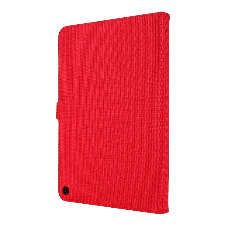 For Amazon Kindle Fire HD 10 2021 Horizontal Flip TPU + Fabric PU Leather Protective Case with Name Card Clip