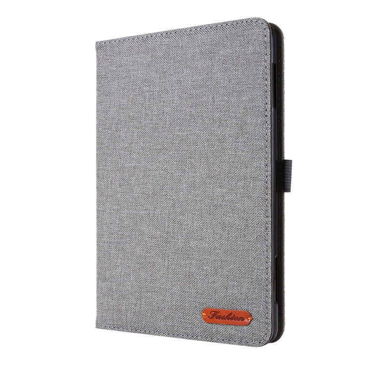 For Amazon Kindle Fire HD 10 2021 Horizontal Flip TPU + Fabric PU Leather Protective Case with Name Card Clip