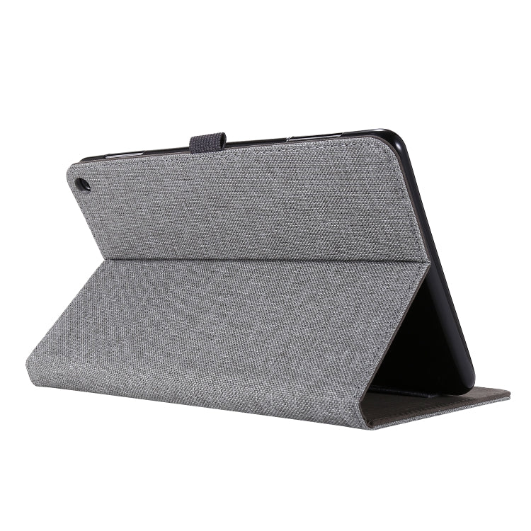 For Amazon Kindle Fire HD 10 2021 Horizontal Flip TPU + Fabric PU Leather Protective Case with Name Card Clip