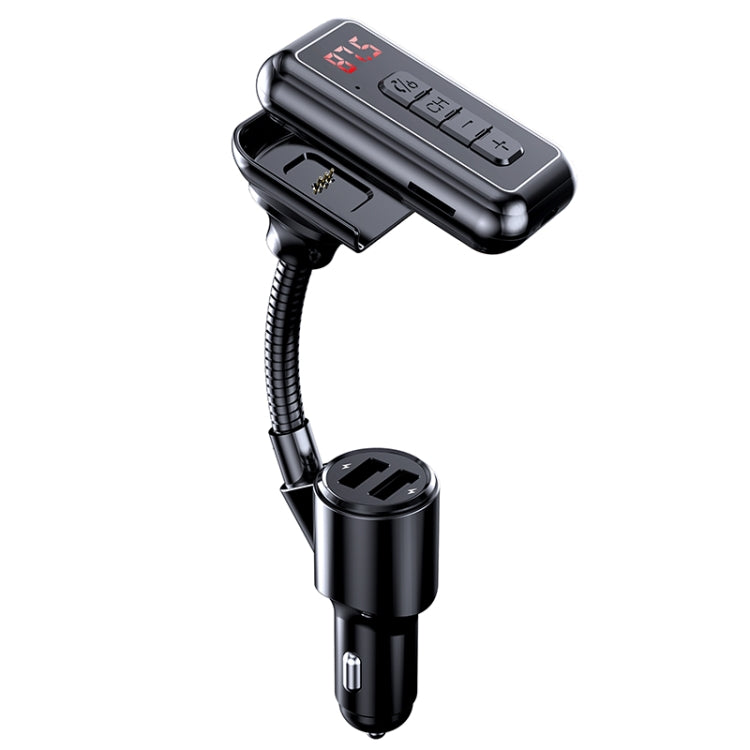 Y4 2 in 1 Car FM Modulator Radio Transmitter 3.1A USB Car Charger Wireless Car Kit Audio Aux MP3