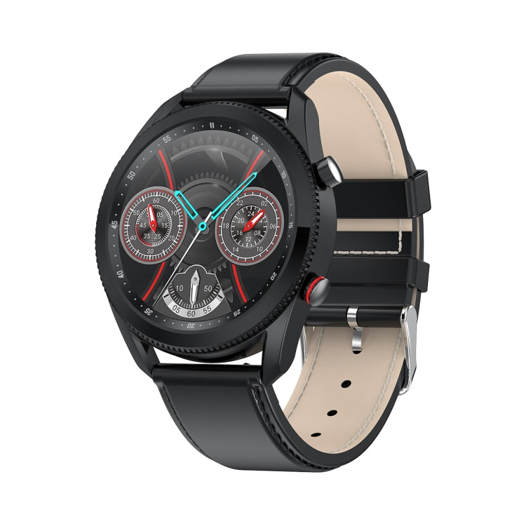 L61 1.28inch Color Screen Smart Watch IP67 Waterproof,Leather Watchband,Support Bluetooth Call/Heart Rate Monitoring/Blood Pressure Monitoring/Blood Oxygen Monitoring/Sleep Monitoring