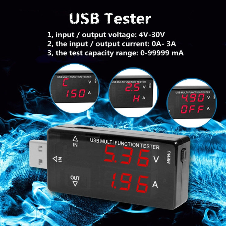 KWS-A16 USB Timing Protection Current Voltage Tester Mobile Phone Charge Meter Digital Voltage Measurement