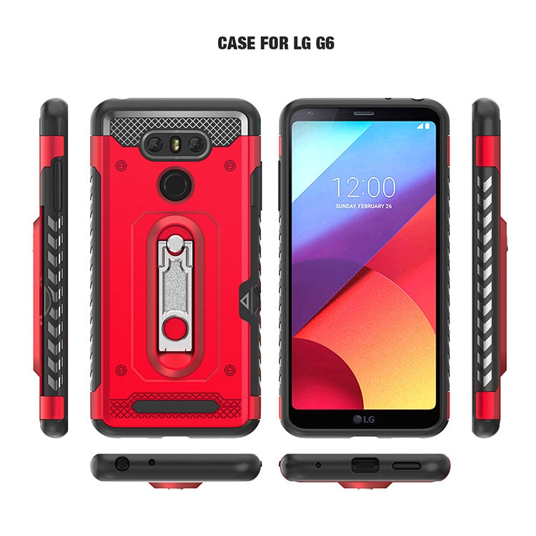 Shockproof PC + TPU Case for LG G6, with Holder