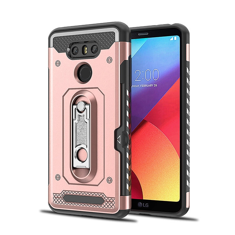 Shockproof PC + TPU Case for LG G6, with Holder