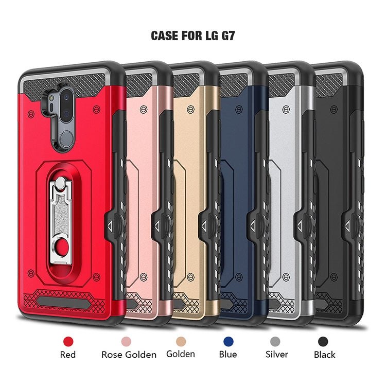 Shockproof PC + TPU Case for LG G7, with Holder