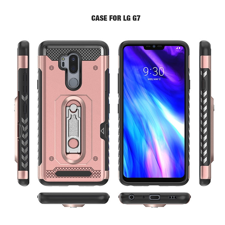 Shockproof PC + TPU Case for LG G7, with Holder