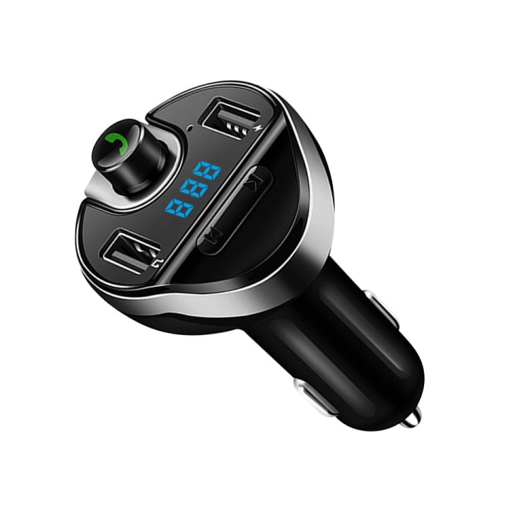 T20 Car Fm Transmitter Handsfree Car Kit Audio Receiver for Music Lcd Mp3 Player Dual USB Car Charger