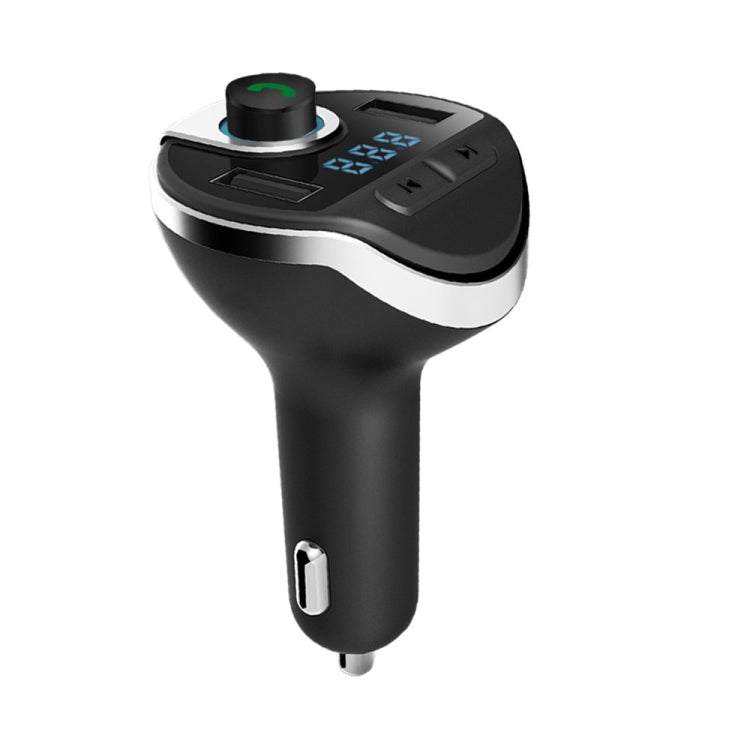 T20 Car Fm Transmitter Handsfree Car Kit Audio Receiver for Music Lcd Mp3 Player Dual USB Car Charger